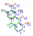 3,8-Dihydroxy-1-Methylanthraquinone-2-Carboxylic Acidn.png